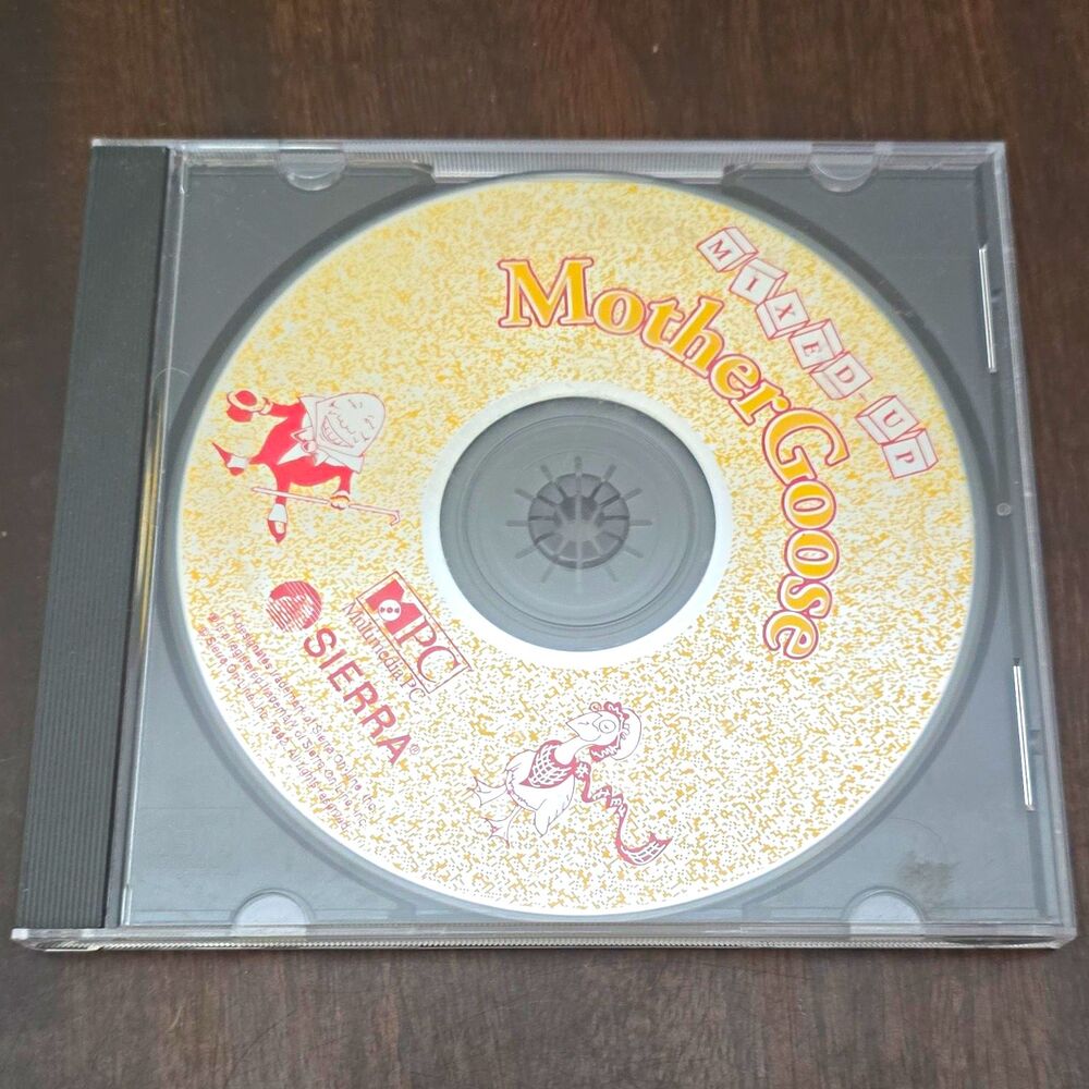 Sierra Mixed-Up Mother Goose CD-ROM Hobby & Leisure Software MPN 1